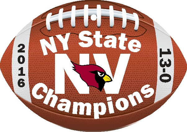 Newark Valley Football Ornament - Side 1 All